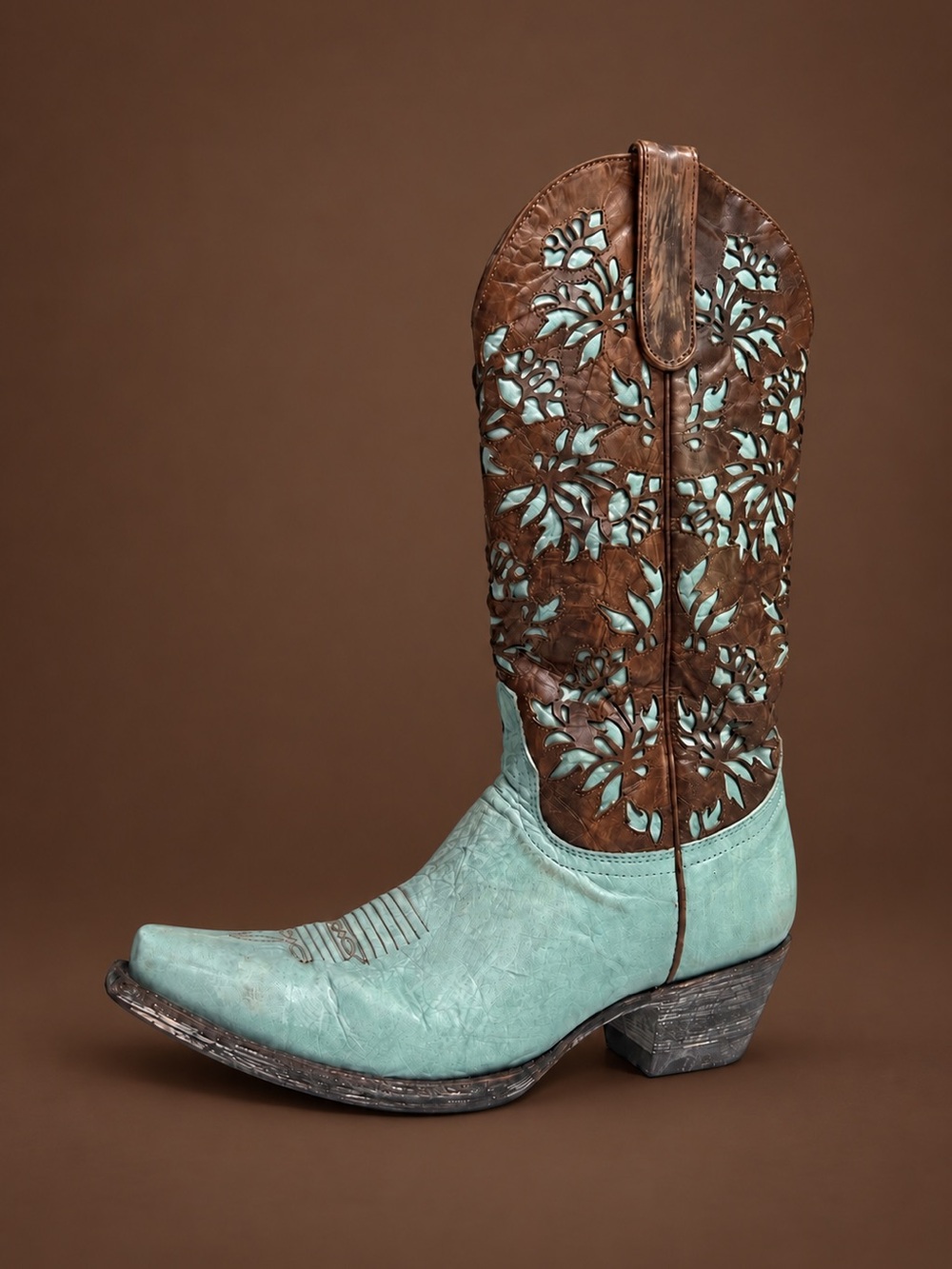 Rare Old Gringo Turquoise Floral Cutout Boots Size 7.5 BNWT Sold Out